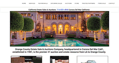 Desktop Screenshot of californiaestatesales.net