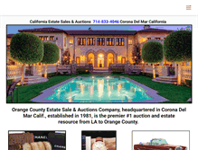 Tablet Screenshot of californiaestatesales.net